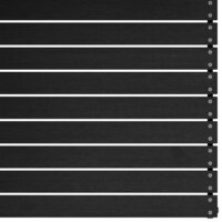 Tuinmiddenbank massief grenenhout zwart 4
