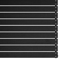 Tuinmiddenbank 2 st massief grenenhout zwart 5