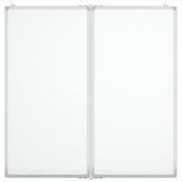 Whiteboard magnetisch inklapbaar 80x80x1,7 cm aluminium 3