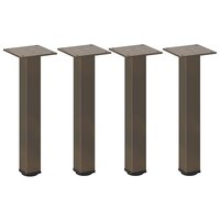 Salontafelpoten 4 st 30-32 cm staal naturel 2