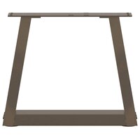 Eettafelpoten 2 st V-vormig 30x(30-31,3) cm staal naturel 5