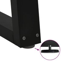 Eettafelpoten 2 st V-vormig 60x(30-31,3) cm staal zwart 9