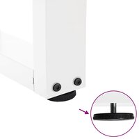 Eettafelpoten 2 st V-vormig 30x(30-31,3) cm staal wit 9