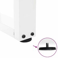 Eettafelpoten 2 st V-vormig 40x(30-31,3) cm staal wit 9