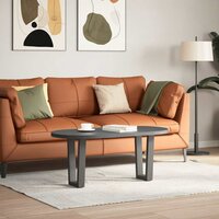 Eettafelpoten 2 st V-vormig 28x(42-43,3) cm staal antraciet 2