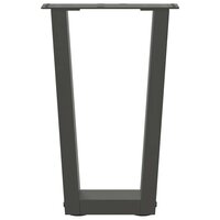 Eettafelpoten 2 st V-vormig 28x(42-43,3) cm staal antraciet 5
