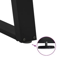 Salontafelpoten 2 st U-vormig 28x(42-43) cm staal zwart 9