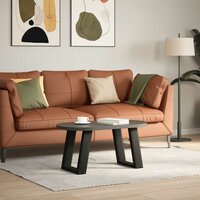 Salontafelpoten 2 st U-vormig 38x(42-43) cm staal zwart 3