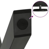 Salontafelpoten 2 st X-vormig 37x(30-31) cm staal antraciet 8