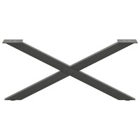 Salontafelpoten 2 st X-vormig 70x(30-31) cm staal antraciet 5