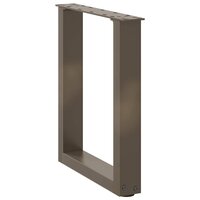 Salontafelpoten 2 st U-vormig 28x(42-43) cm staal naturel 4