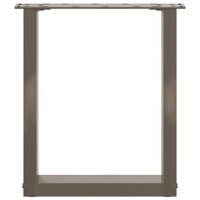 Salontafelpoten 2 st U-vormig 28x(42-43) cm staal naturel 5