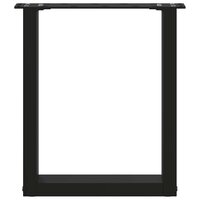 Salontafelpoten 2 st U-vormig 38x(42-43) cm staal zwart 5