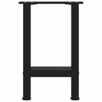 Salontafelpoten 2 st 28x(42-43) cm staal zwart 5