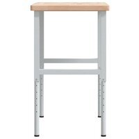 Werkbank rechthoekig 100x60x(73-99,5) cm massief eikenhout 6