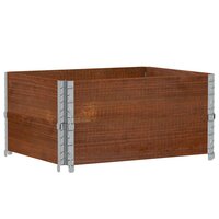 Palletopzetranden 2 st 80x60 cm massief grenenhout bruin 2