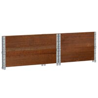 Palletopzetranden 2 st 80x60 cm massief grenenhout bruin 6