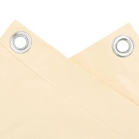 Balkonscherm 400x120 cm PVC cr&egrave;mekleurig 4