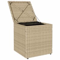 Tuinkrukken met kussens 2 st 40x40x43 cm poly rattan beige 6