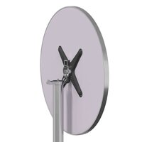 Tuinbartafel in hoogte verstelbaar &Oslash;59,5x70/114,5 cm aluminium 7