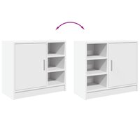 Wastafelkast 63x29x55 cm bewerkt hout wit 8