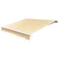 Luifeldoek 3x2,5 m canvas zonnebloemgeel en wit 2