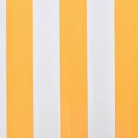 Luifeldoek 3x2,5 m canvas zonnebloemgeel en wit 3