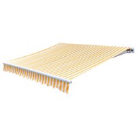 Luifeldoek 350x250 cm canvas oranje en wit  2