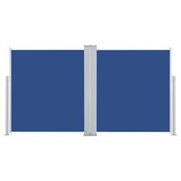 Windscherm uittrekbaar 100x600 cm blauw 4