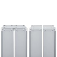 Windscherm uittrekbaar 100x600 cm blauw 8