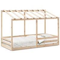 Kinderbed met bedhuis 80x200 cm massief grenenhout 2