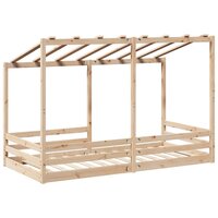 Kinderbed met bedhuis 80x200 cm massief grenenhout 6