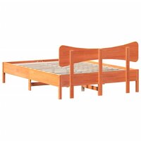 Bed met matras massief grenenhout wasbruin 140x190 cm 8
