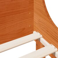 Bed met matras massief grenenhout wasbruin 140x190 cm 7