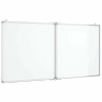 Whiteboard magnetisch inklapbaar 120x60x1,7 cm aluminium 2