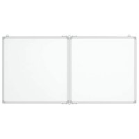 Whiteboard magnetisch inklapbaar 120x60x1,7 cm aluminium 3