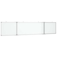 Whiteboard magnetisch inklapbaar 200x40x1,7 cm aluminium 2