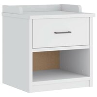 Gangbankje SANDNES wit 45x40x50 cm massief grenenhout 2