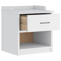 Gangbankje SANDNES wit 45x40x50 cm massief grenenhout 5