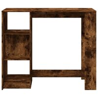 Bartafel met schap 124x46x103,5 cm bewerkt hout gerookt eiken 4