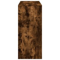 Bartafel met schap 124x46x103,5 cm bewerkt hout gerookt eiken 5