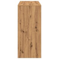 Bartafel met schap 124x46x103,5 cm hout artisanaal eikenkleurig 5