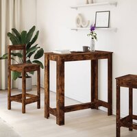 Bartafel 102x50x103,5 cm bewerkt hout gerookt eikenkleurig 3