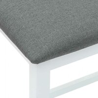 Barstoelen met kussens 2 st massief hout rubber wit 8