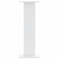 Speakerstandaards 2 st 30x30x80 cm bewerkt hout wit 4