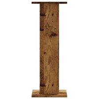 Speakerstandaards 2 st 30x30x80 cm bewerkt hout oud houtkleurig 4