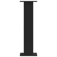 Speakerstandaards 2 st 30x30x95 cm bewerkt hout zwart 4
