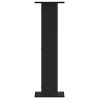 Speakerstandaards 2 st 30x30x95 cm bewerkt hout zwart 5