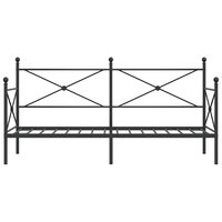 Slaapbank zonder matras 90x190 cm staal zwart 5