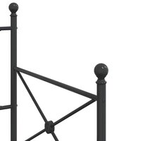 Slaapbank zonder matras 90x190 cm staal zwart 8